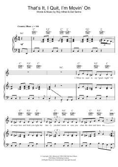 That's It, I Quit, I'm Movin' On von Adele (Download) 