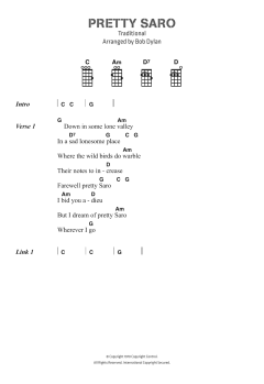 Pretty Saro von Bob Dylan (Download) 
