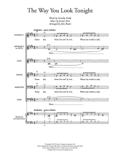 The Way You Look Tonight von Jerome Kern (Download) 