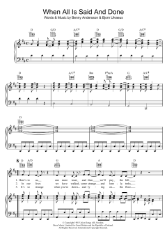 When All Is Said And Done von ABBA (Download) 