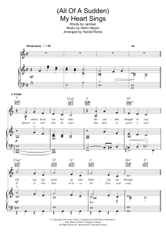 (All Of A Sudden) My Heart Sings von Harold Rome (Download) 