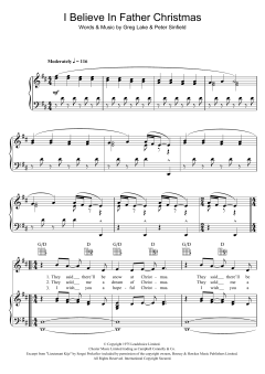 I Believe In Father Christmas von Greg Lake (Download) 