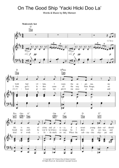 On The Good Ship Yacki Hicki Doo La von Billy Merson (Download) 