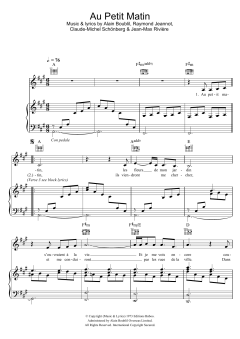 Au Petit Matin von Claude-Michel Schönberg (Download) 
