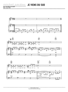 Je Viens Du Sud von Michel Sardou (Download) 