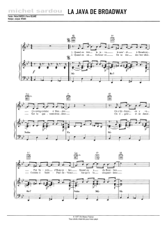 La Java De Broadway von Michel Sardou (Download) 