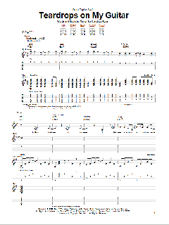 Teardrops On My Guitar von Taylor Swift (Download) 
