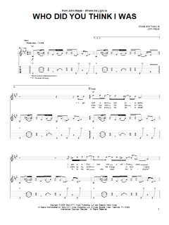 Who Did You Think I Was von John Mayer (Download) 