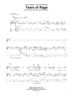 Tears Of Rage von Jimi Hendrix (Download) 