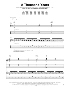 A Thousand Years von Christina Perri (Download) 