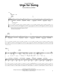Urge For Going von Joni Mitchell (Download) 
