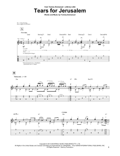 Tears For Jerusalem von Tommy Emmanuel (Download) 