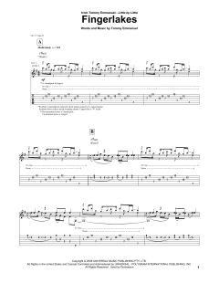 Fingerlakes von Tommy Emmanuel (Download) 