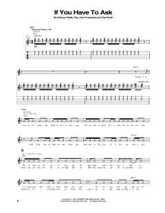 If You Have To Ask von Red Hot Chili Peppers (Download) 