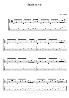 Etude In Am von Kris Lennox (Download) 