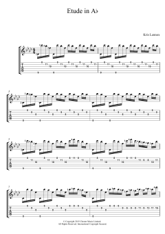 Etude In A Flat von Kris Lennox (Download) 