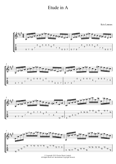 Etude In A von Kris Lennox (Download) 