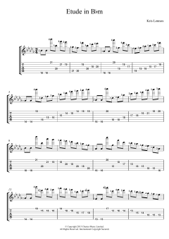 Etude In B Flat Minor von Kris Lennox (Download) 