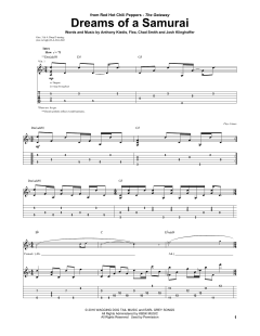 Dreams Of A Samurai von Red Hot Chili Peppers (Download) 