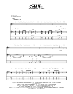 Cold Gin von Kiss (Download) 