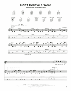 Don't Believe A Word von Thin Lizzy (Download) 
