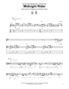 Midnight Rider von The Allman Brothers Band (Download) 