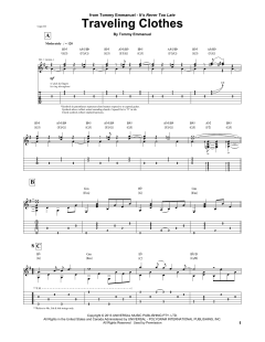 Traveling Clothes von Tommy Emmanuel (Download) 