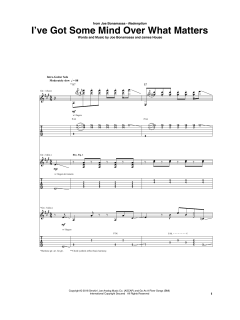 I've Got Some Mind Over What Matters von Joe Bonamassa (Download) 