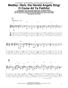 Hark, The Herald Angels Sing / O Come All Ye Faithful - Medley von John Fahey (Download) 