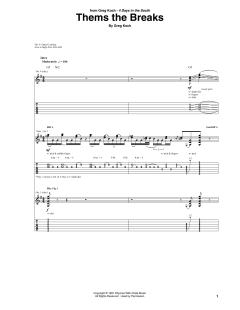 Thems The Breaks von Greg Koch (Download) 