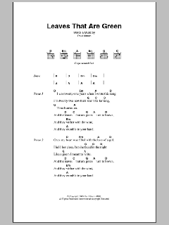 Leaves That Are Green von Simon & Garfunkel (Download) 