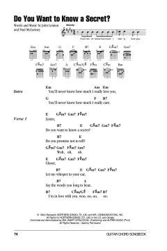 Do You Want To Know A Secret? von The Beatles (Download) 