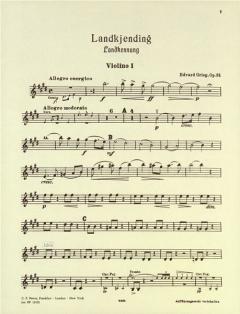 Landerkennung op. 31 von Edvard Grieg 