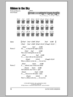 Ribbon In The Sky von Stevie Wonder (Download) 