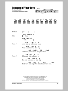 Because Of Your Love von Paul Baloche (Download) 