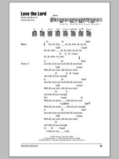 Love The Lord von Lincoln Brewster (Download) 