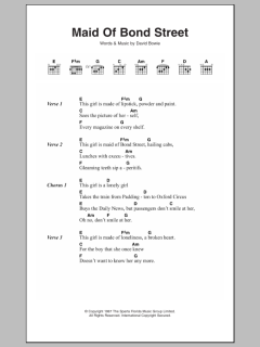 Maid Of Bond Street von David Bowie (Download) 