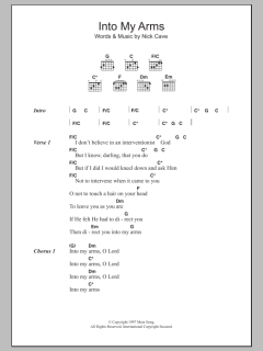 Into My Arms von Nick Cave (Download) 