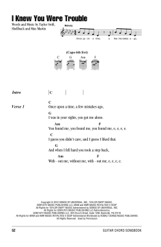 I Knew You Were Trouble von Taylor Swift (Download) 