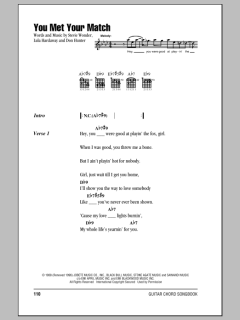 You Met Your Match von Stevie Wonder (Download) 
