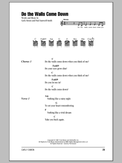 Do The Walls Come Down von Carly Simon (Download) 
