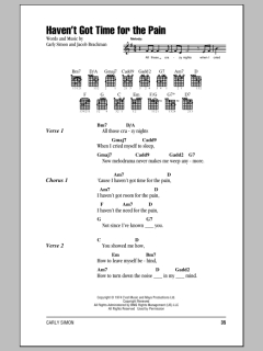 Haven't Got Time For The Pain von Carly Simon (Download) 