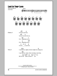 Lost In Your Love von Carly Simon (Download) 