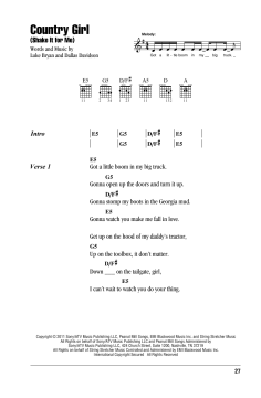 Country Girl (Shake It For Me) von Luke Bryan (Download) 