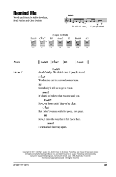 Remind Me von Brad Paisley (Download) 