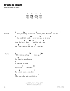 Dreams Be Dreams von Jack Johnson (Download) 