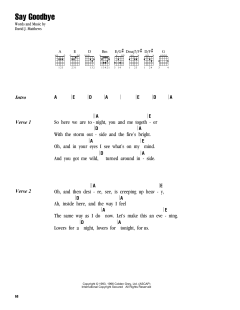 Say Goodbye von Dave Matthews Band (Download) 