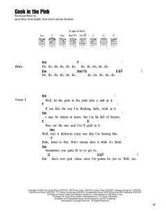Geek In The Pink von Jason Mraz (Download) 