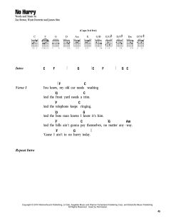 No Hurry von James Otto (Download) 