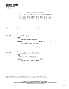 August Moon von Sara Bareilles (Download) 